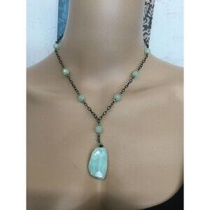 Silver Necklace with Jade